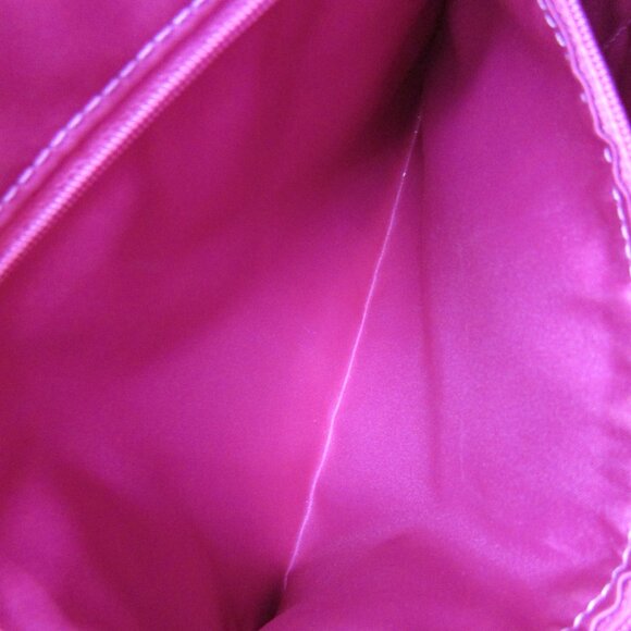 Coach Liquid Gloss Collection Red High Shine Shoulder Bag Purse Chain Strap - Picture 12 of 16